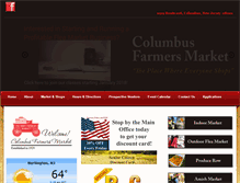 Tablet Screenshot of columbusfarmersmarket.com